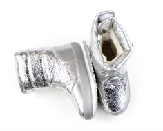 Rubber Duck silver cracked metallic vinterstøvle SnowJogger